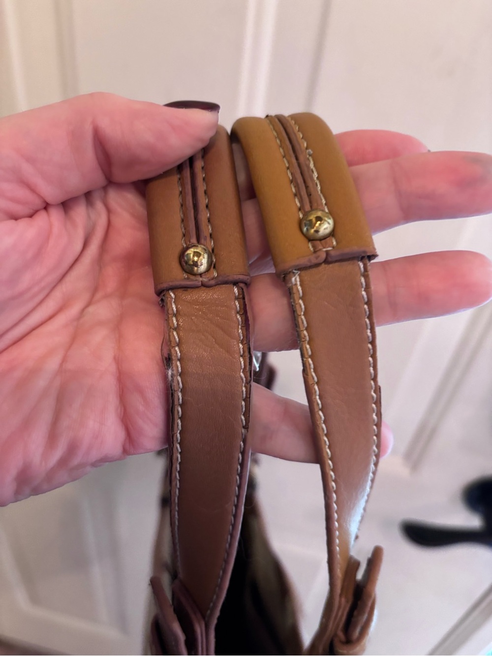 Vintage Coach Brown Signature Canvas Tote with Leather Trim - Picture 2 of 10
